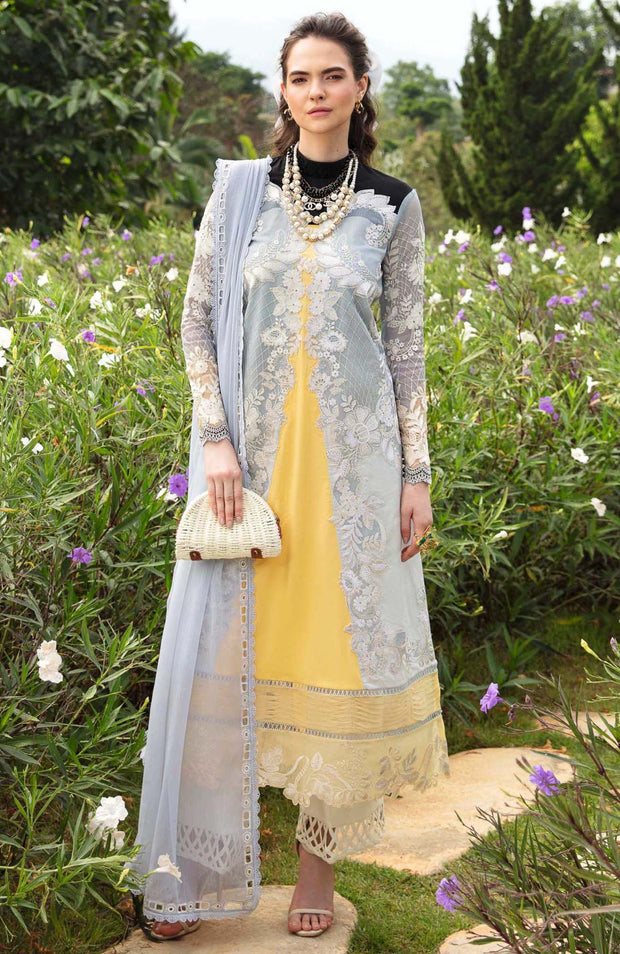 Sable Vogue - Luxury By Sable Vogue Lawn Suit'24 Unstitched 3 Piece Summer Collection - aubranz.com