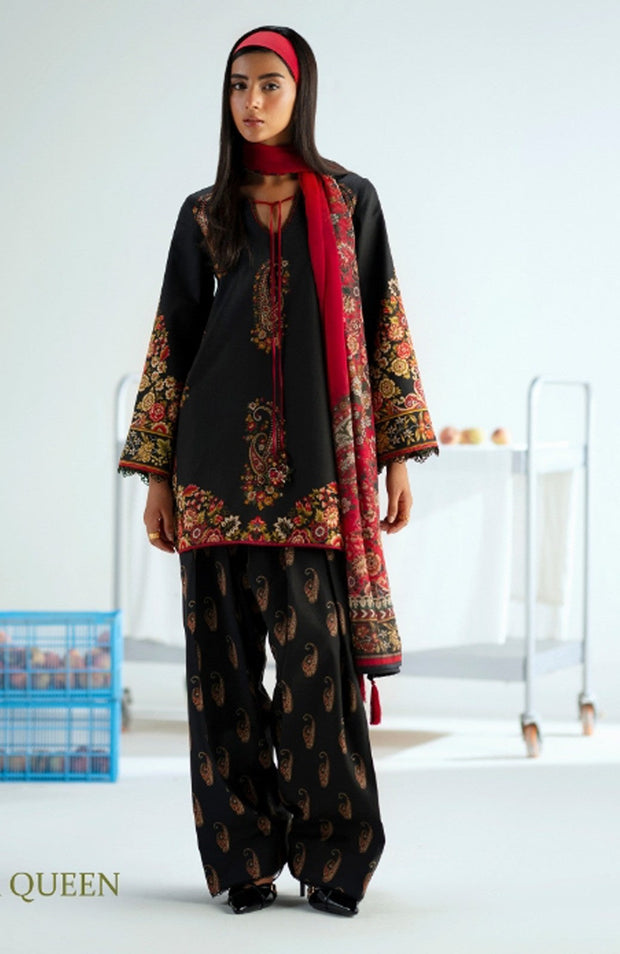Saira_Rizwan - Joolie Prints Collecetion'25 By Saira Rizwan Printed Lawn Suit Unstitched 3 Piece - Summer Collection - aubranz.com