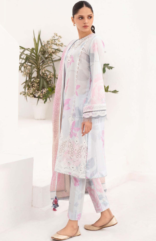 Jazmin - Delia By Jazmin Embroidered Lawn Suits'24 Unstitched 3 Piece Summer Collection - aubranz.com
