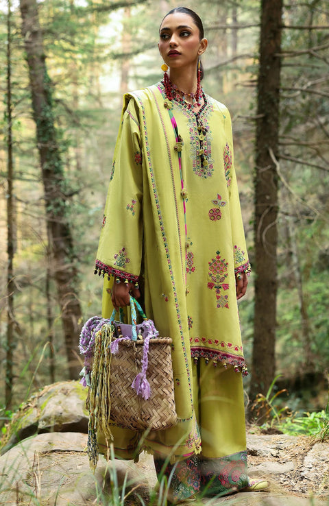 Zaha - Neelum Lawn'25 by Zaha Embroidered Suit Unstitched 3 piece - Summer Collection - aubranz.com
