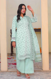 Abtextiles - Meerub Ikat Vol 2 Wrinkle Free Collection'25 By Ab Textile Embroidered Lawn Suit Unstitched 3 Piece - Summer Collection - aubranz.com