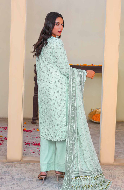 Abtextiles - Meerub Ikat Vol 2 Wrinkle Free Collection'25 By Ab Textile Embroidered Lawn Suit Unstitched 3 Piece - Summer Collection - aubranz.com