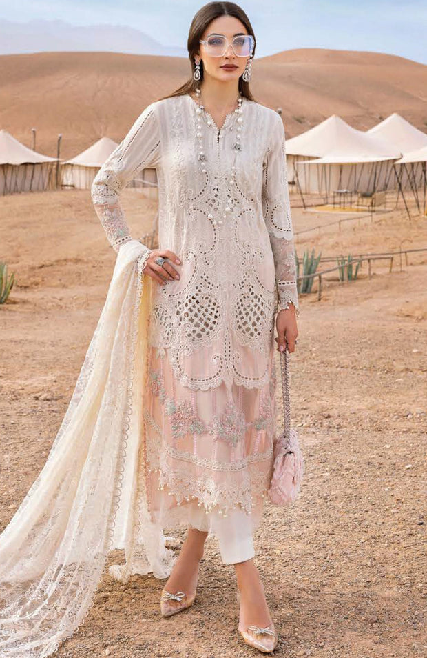 Mariab - Maria B Voyage a'Luxe x Morocco Luxury Lawn'25 Embroidered Suits Unstitched 3 Piece - Summer Collection - aubranz.com