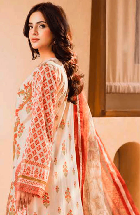 Freesia - Freesia Premium Lawn'25 Embroidered Suits Unstitched 3 Piece - Summer Collection - aubranz.com