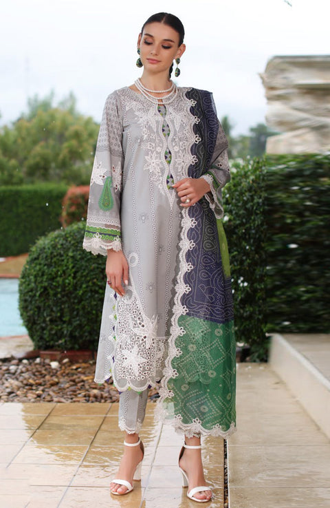 Charizma - Sheen Lawn'25 By Charizma Embroidered Suits Unstitched 3 Piece - Summer Collection - aubranz.com