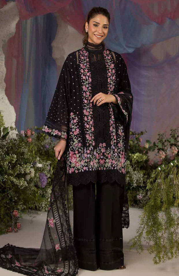 Sobia_Nazir - Sobia Nazir Luxury Lawn'25 Embroidered Suits Unstitched 3 Piece - Summer Collection - aubranz.com