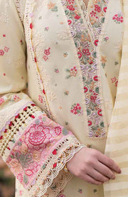 Qalamkar - Qalamkar Sahil Luxury Lawn'25 Embroidered Suit Unstitched 3 Piece - Summer Collection - aubranz.com