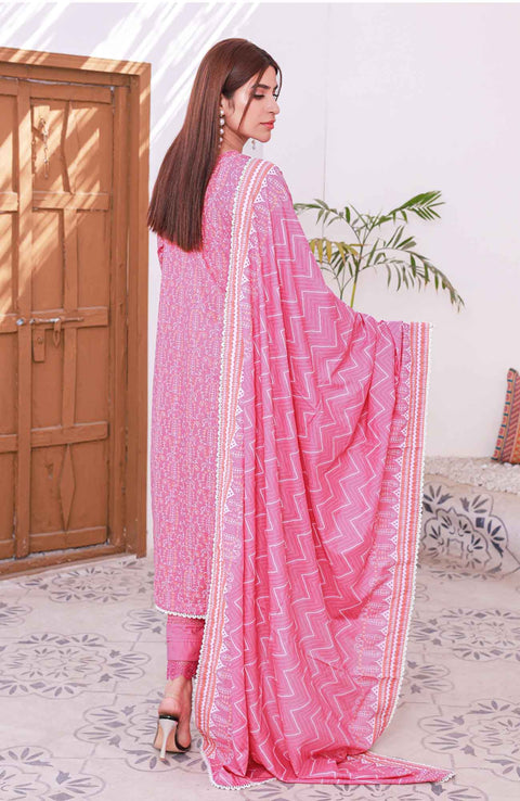 Abtextiles - Meerub Ikat Wrinkle Free Collection'25 By Ab Textiles Embroidered Lawn Suit Unstitched 3 Piece - Summer Collection - aubranz.com