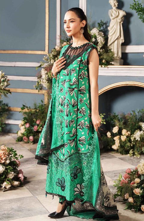Alzohaib - Printkari Cutwork Applique Embroidered'24 By Al Zohaib Unstitched Cambric 3 Piece Suits Winter Collection - aubranz.com