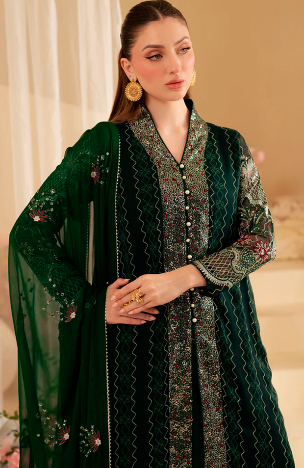 Nureh - Amaya Luxury Chiffon'25 by Nureh Embroidered Suits Unstitched 3 Piece - Formal Collection - aubranz.com