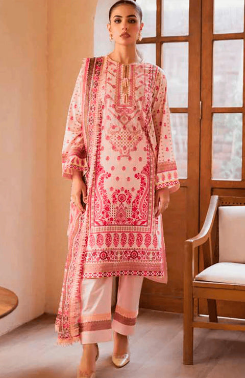 Freesia - Freesia Premium Lawn'25 Embroidered Suits Unstitched 3 Piece - Summer Collection - aubranz.com
