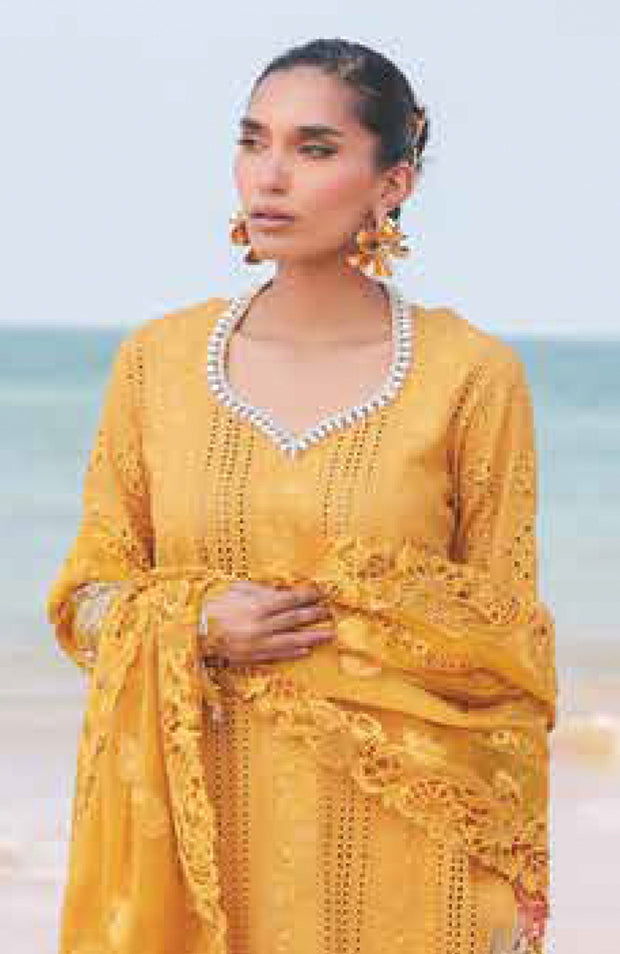Imrozia - Hania Luxury Lawn'25 By Imrozia Embroidered Suit Unstitched 3 Piece - Summer Collection - aubranz.com