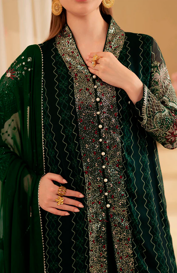 Nureh - Amaya Luxury Chiffon'25 by Nureh Embroidered Suits Unstitched 3 Piece - Formal Collection - aubranz.com