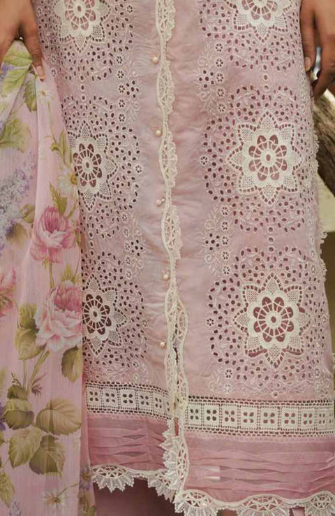 Manara - Manara Luxury Lawn'24 By Manara Lawn Suit Unstitched 3 Piece Summer Collection - aubranz.com