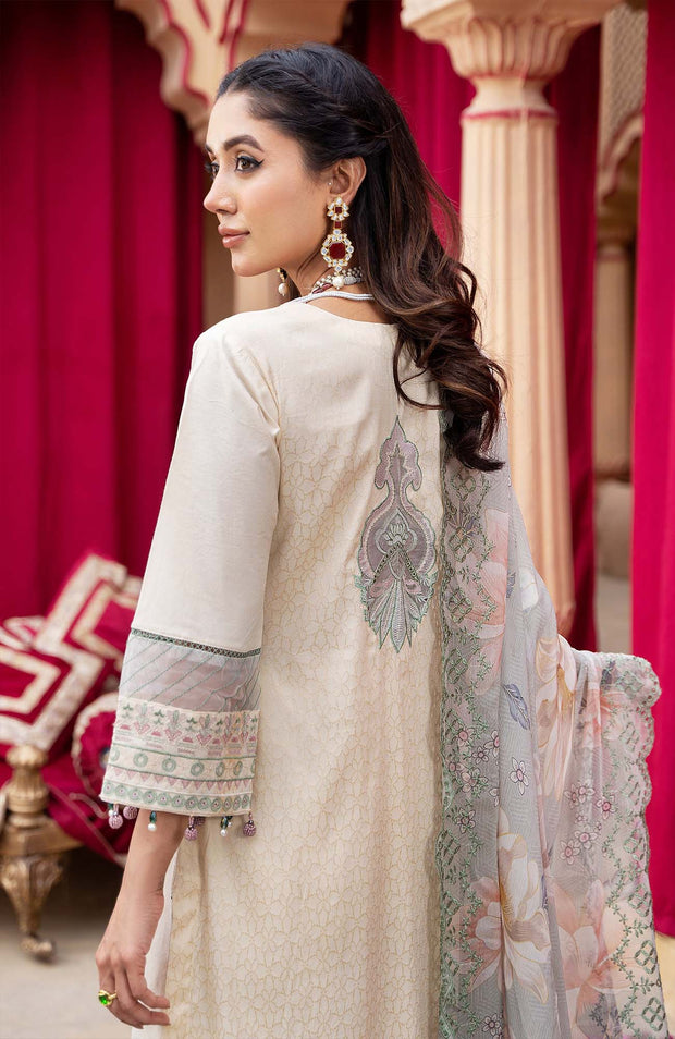 Alzohaib - Sunshine Bloom By Al Zohaib Lawn Suit Unstitched 3 Piece AZSHN24L 04 Summer Collection - aubranz.com