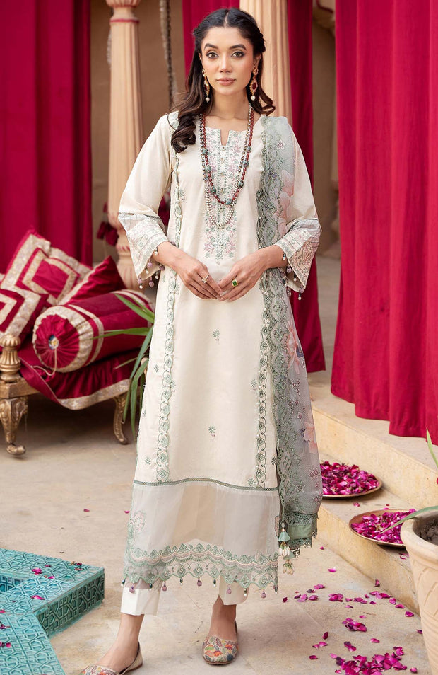 Alzohaib - Sunshine Bloom By Al Zohaib Lawn Suit Unstitched 3 Piece AZSHN24L 04 Summer Collection - aubranz.com