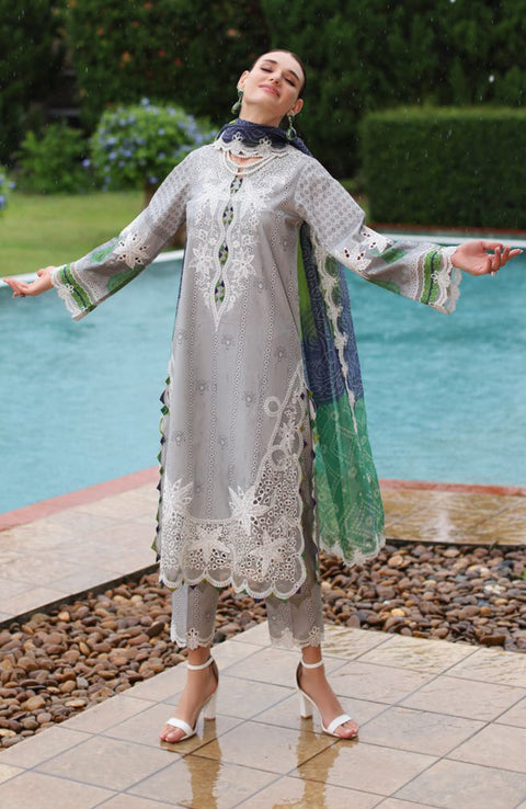 Charizma - Sheen Lawn'25 By Charizma Embroidered Suits Unstitched 3 Piece - Summer Collection - aubranz.com