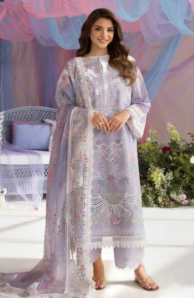 Sobia_Nazir - Sobia Nazir Luxury Lawn'25 Embroidered Suits Unstitched 3 Piece - Summer Collection - aubranz.com