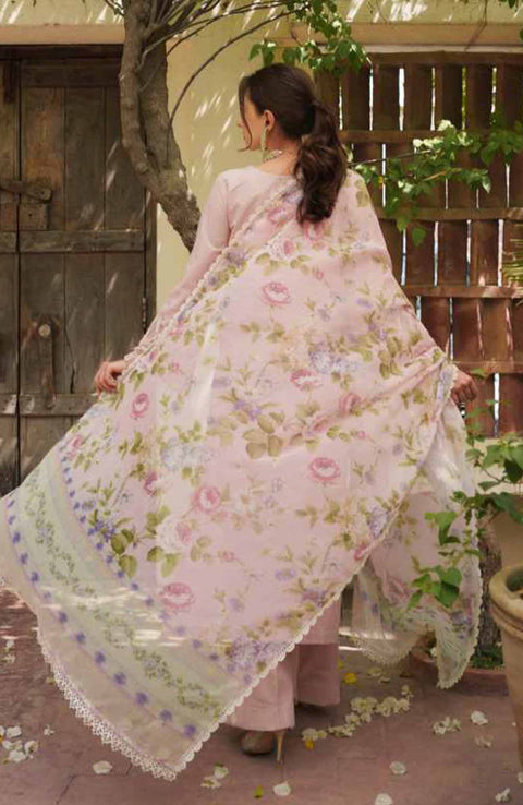 Manara - Manara Luxury Lawn'24 By Manara Lawn Suit Unstitched 3 Piece Summer Collection - aubranz.com