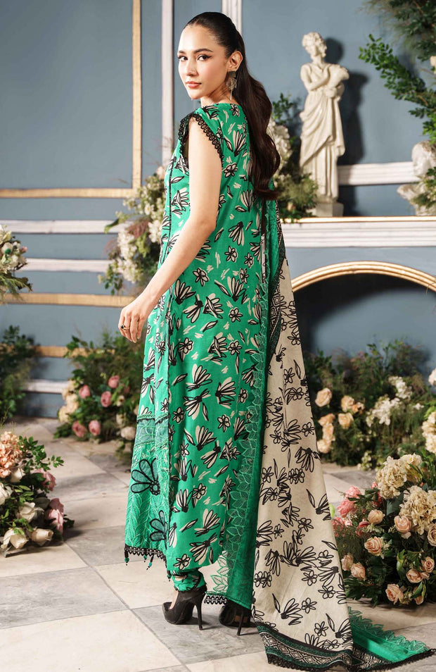 Alzohaib - Printkari Cutwork Applique Embroidered'24 By Al Zohaib Unstitched Cambric 3 Piece Suits Winter Collection - aubranz.com