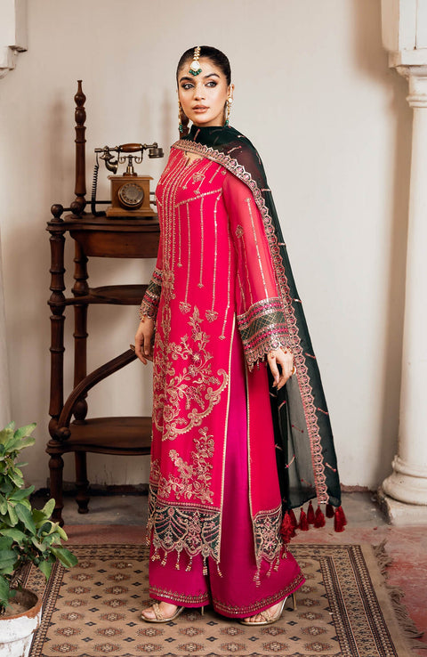 Imrozia - Sitarah'24 by Imrozia Embroidered Chiffon Suit Unstitched 3 Piece - Formal Collection - aubranz.com