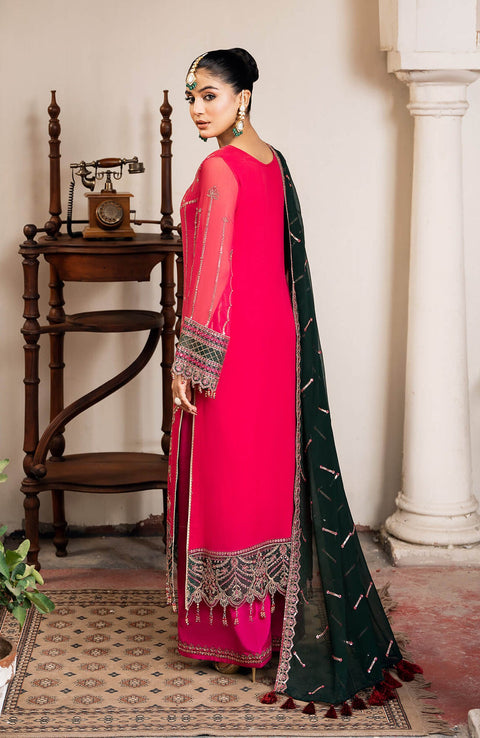 Imrozia - Sitarah'24 by Imrozia Embroidered Chiffon Suit Unstitched 3 Piece - Formal Collection - aubranz.com