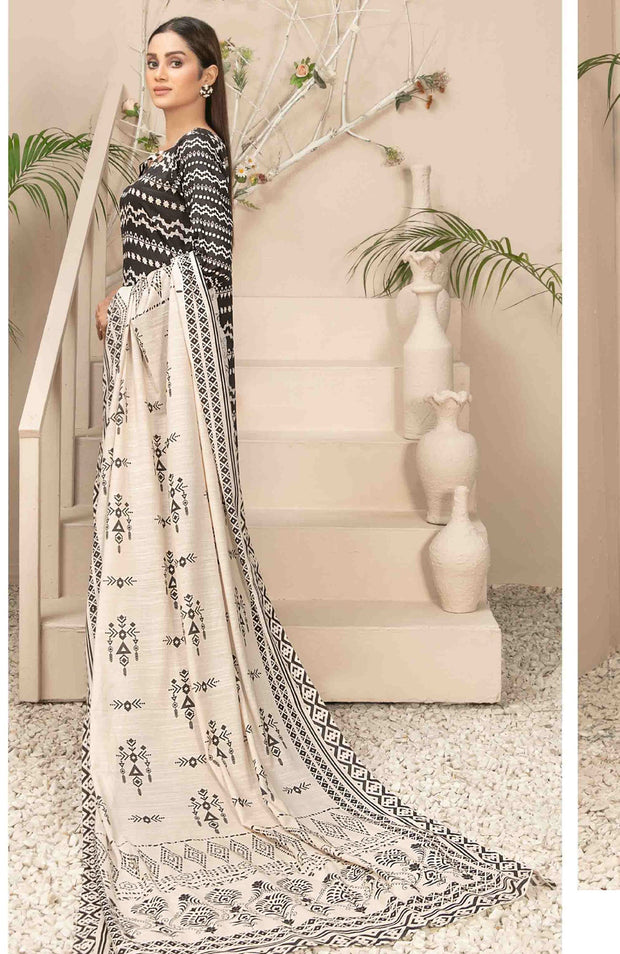 Tawakkalfabrics - Tiyani Digital Printed Slub Lawn'24 By Tawakkal Unstitched 3 Piece Summer Collection - aubranz.com