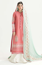 Zara_Shahjahan - Lawn Unstitched'24 By Zara Shahjahan Embroidered Lawn Suit Unstitched 3 Piece LUZS24L 1A - Summer Collection - aubranz.com