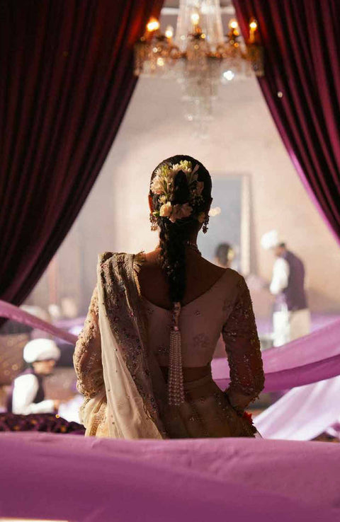 Nureh - Jhoomro By Nureh Embroidered Organza Suit Unstitched 3 Piece - aubranz.com