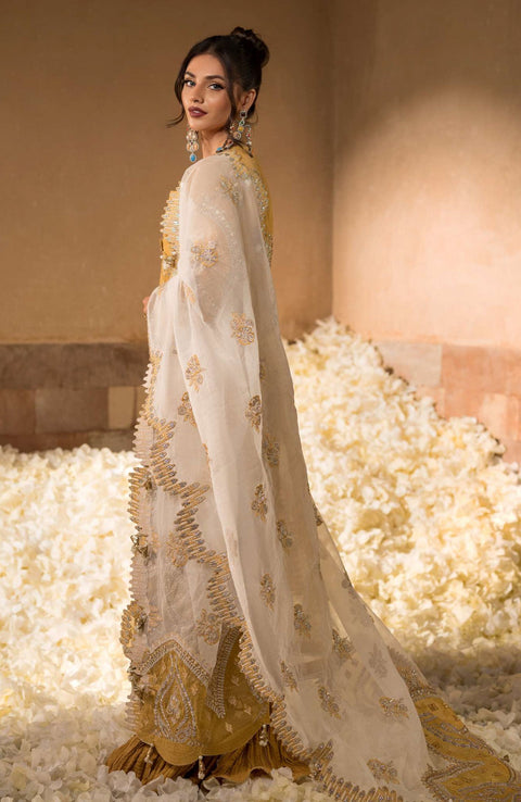 Elaf - Celebrations by Elaf Embroidered Organza Suit Unstitched 4 Piece - Formal Collection - aubranz.com