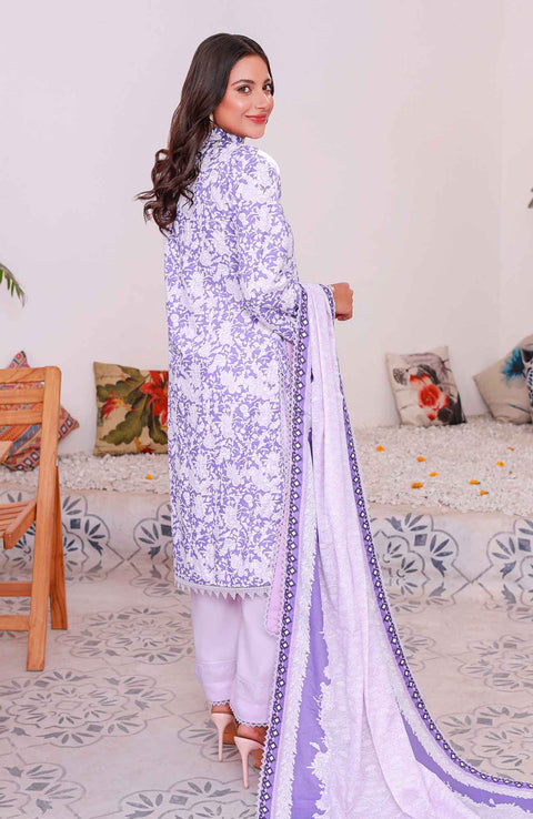 Abtextiles - Meerub Ikat Wrinkle Free Collection'25 By Ab Textiles Embroidered Lawn Suit Unstitched 3 Piece - Summer Collection - aubranz.com
