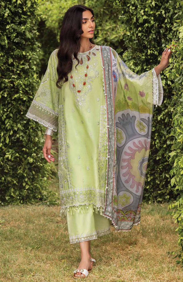 Sadaffawadkhan - Siraa Lawn'24 Vol-II By Sadaf Fawad Khan Lawn Suit Unstitched 3 Piece summer Collection - aubranz.com
