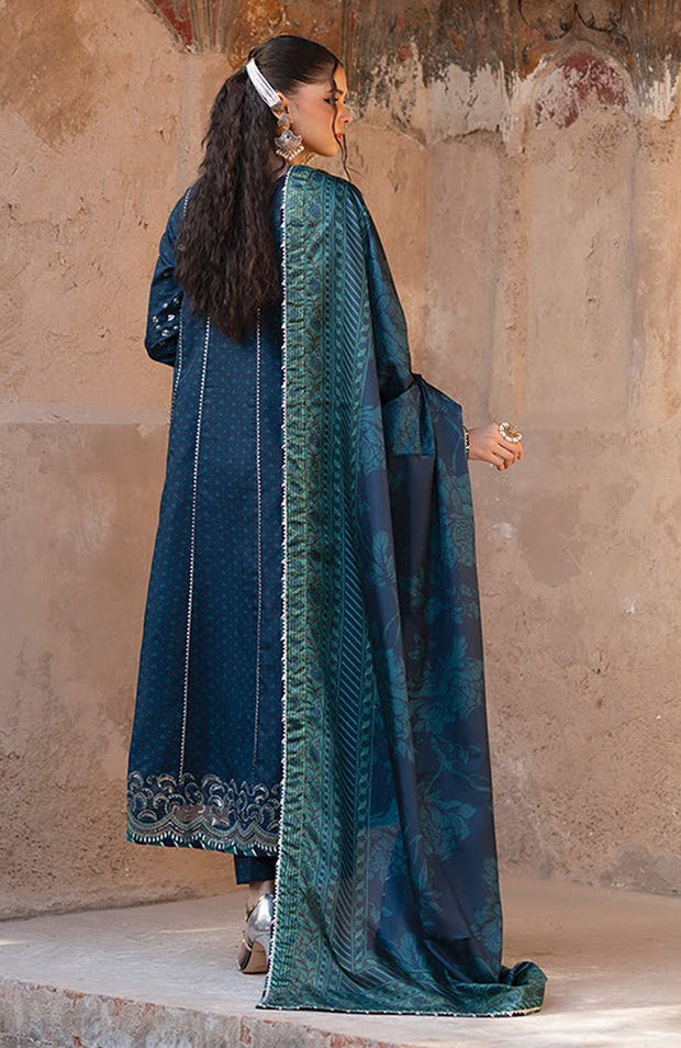 Xenia - Rumi Luxe'25 By Xenia Embroidered Chiffon Suit Unstitched 3 piece - Formal Collection - aubranz.com