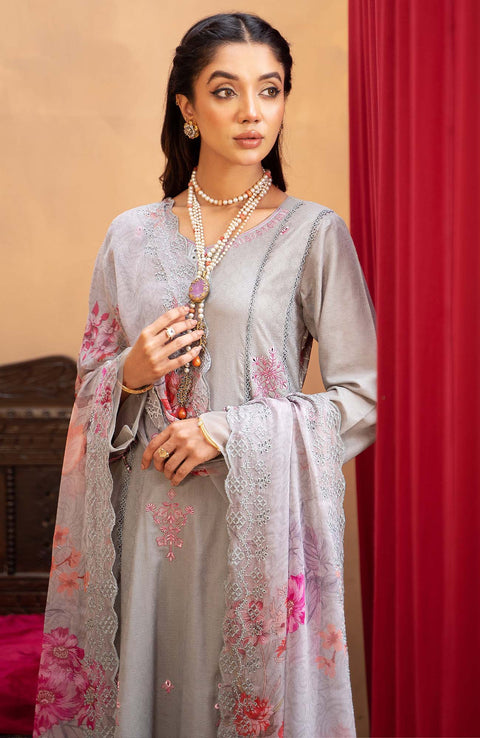 Alzohaib - Sunshine Bloom By Al Zohaib Lawn Suit Unstitched 3 Piece AZSHN24L 01 Summer Collection - aubranz.com