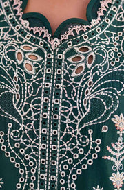 Qalamkar - Qalamkar Sahil Luxury Lawn'25 Embroidered Suit Unstitched 3 Piece - Summer Collection - aubranz.com