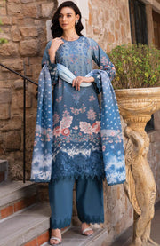 Afrozeh - Afrozeh Damask Lawn'25 Embroidered Suits Unstitched 3 Piece - Summer Collection - aubranz.com