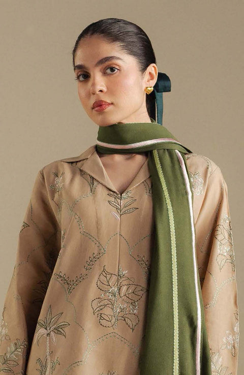 Zara_Shahjahan - COCO WINTER'25 BY ZARA SHAHJAHAN EMBROIDERED KHADDAR SUITS UNSTITCHED 3 PIECE - WINTER COLLECTION - aubranz.com