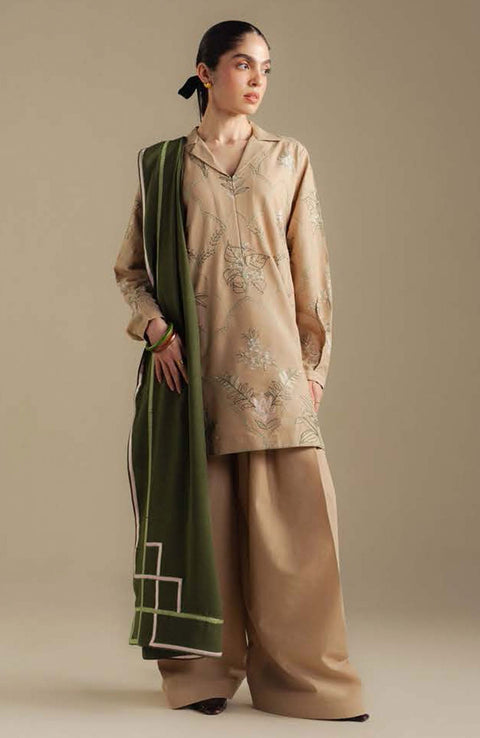 Zara_Shahjahan - COCO WINTER'25 BY ZARA SHAHJAHAN EMBROIDERED KHADDAR SUITS UNSTITCHED 3 PIECE - WINTER COLLECTION - aubranz.com