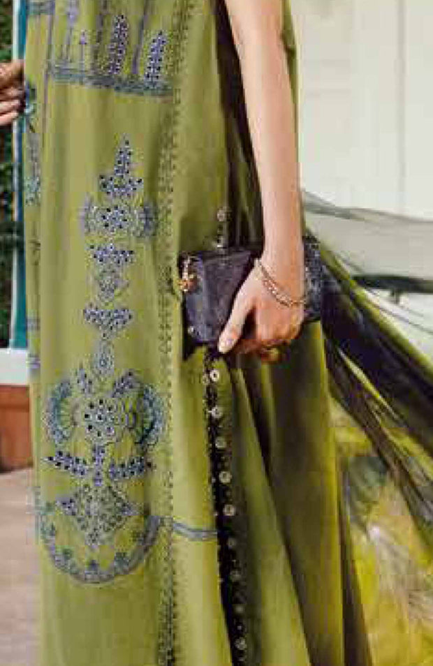 Mariab - M Prints Intermix Fall Edit'25 By Maria B Embroidered Cambric Suits Unstitched 3 Piece - Winter Collection - aubranz.com