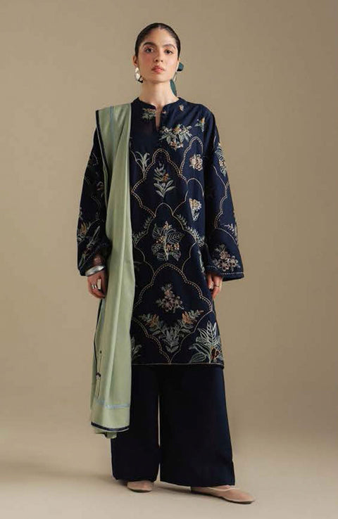 Zara_Shahjahan - COCO WINTER'25 BY ZARA SHAHJAHAN EMBROIDERED KHADDAR SUITS UNSTITCHED 3 PIECE - WINTER COLLECTION - aubranz.com