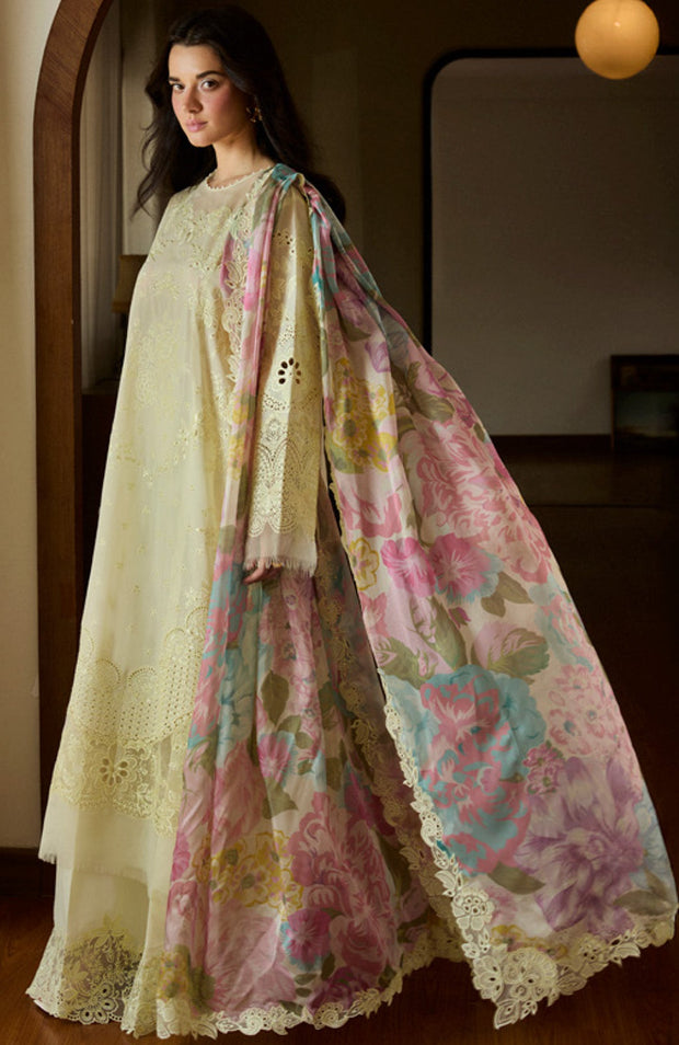 Zara_Shahjahan - Satori Lawn'25 By Zara Shahjahan Embroidered Suits Unstitched 3 Piece - Summer Collection - aubranz.com