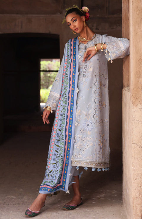 Elan - Elan Lawn'25 Embroidered Lawn Suits Unstitched 3 Piece - Summer Collection - aubranz.com