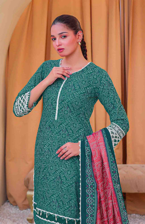 Abtextiles - Meerub Ikat Vol 2 Wrinkle Free Collection'25 By Ab Textile Embroidered Lawn Suit Unstitched 3 Piece - Summer Collection - aubranz.com