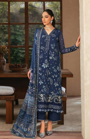 Xenia - Niran by Xenia Embroidered Chiffon Suits Unstitched 3 Piece - Formals Collection - aubranz.com