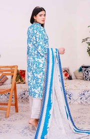 Abtextiles - Meerub Ikat Wrinkle Free Collection'25 By Ab Textiles Embroidered Lawn Suit Unstitched 3 Piece - Summer Collection - aubranz.com