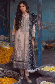 Sahane - Sahakari By Sahane Embroidered Lawn Suit Unstitched 3 Piece SHNSK24L09 Luxury Lawn - aubranz.com