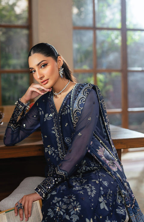 Xenia - Niran by Xenia Embroidered Chiffon Suits Unstitched 3 Piece - Formals Collection - aubranz.com