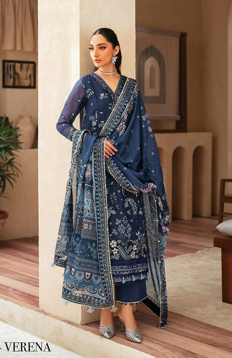Xenia - Niran by Xenia Embroidered Chiffon Suits Unstitched 3 Piece - Formals Collection - aubranz.com