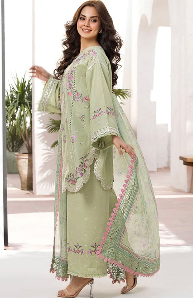 Sobia_Nazir - Sobia Nazir Vital Lawn'25 Embroidered Suits Unstitched 3 Piece - Summer Collection - aubranz.com