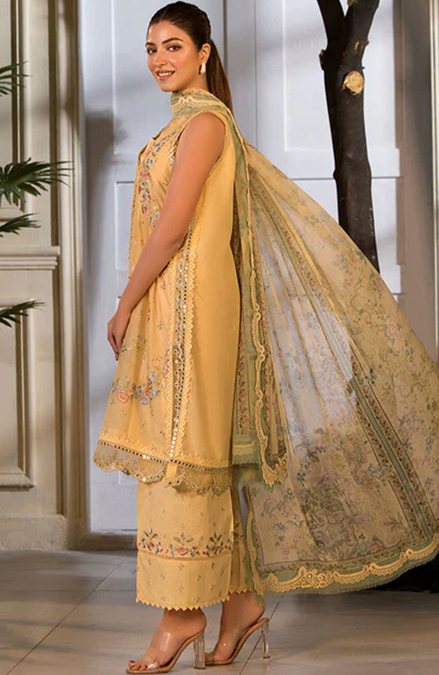 Sobia_Nazir - Sobia Nazir Vital Lawn'25 Embroidered Suits Unstitched 3 Piece - Summer Collection - aubranz.com